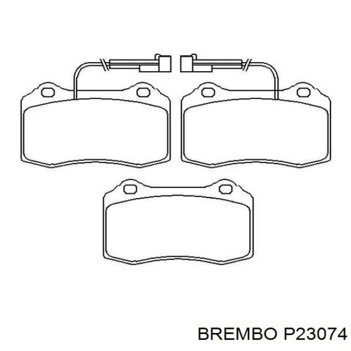 Тормозные колодки Brembo P23074