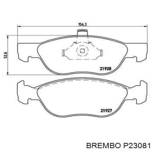 Колодки Brembo P23081 цена, от 18.42 USD