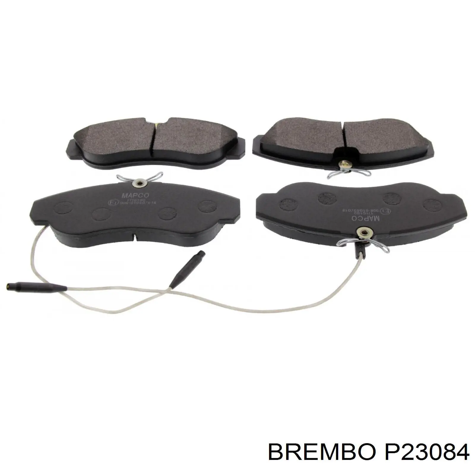 P23084 Brembo колодки тормозные передние дисковые