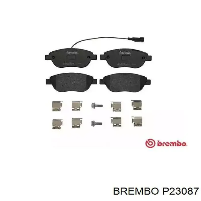 P23087 Brembo колодки тормозные передние дисковые