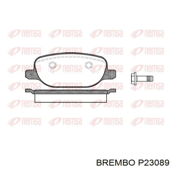 Задние тормозные колодки P23089 Brembo