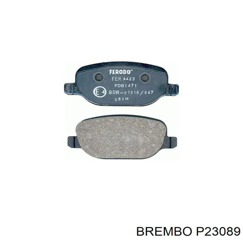 Задние дисковые колодки Brembo P23089