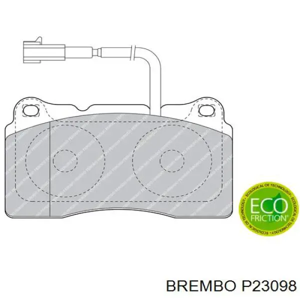 P23098 Brembo Колодки передние