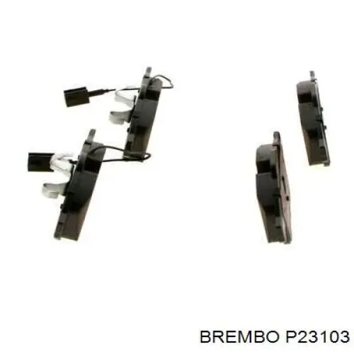 P23103 Brembo Колодки передние