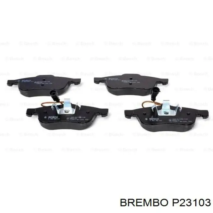 Колодки тормозные передние дисковые Brembo P23103