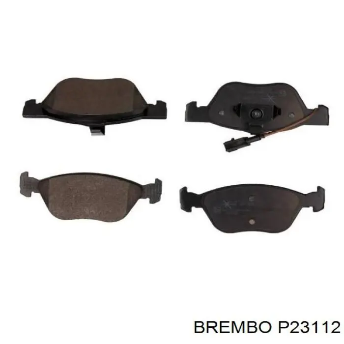 P23112 Brembo колодки тормозные передние дисковые