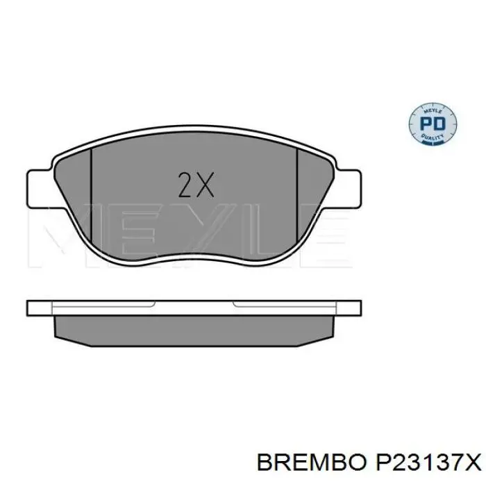 Передние тормозные колодки P23137X Brembo