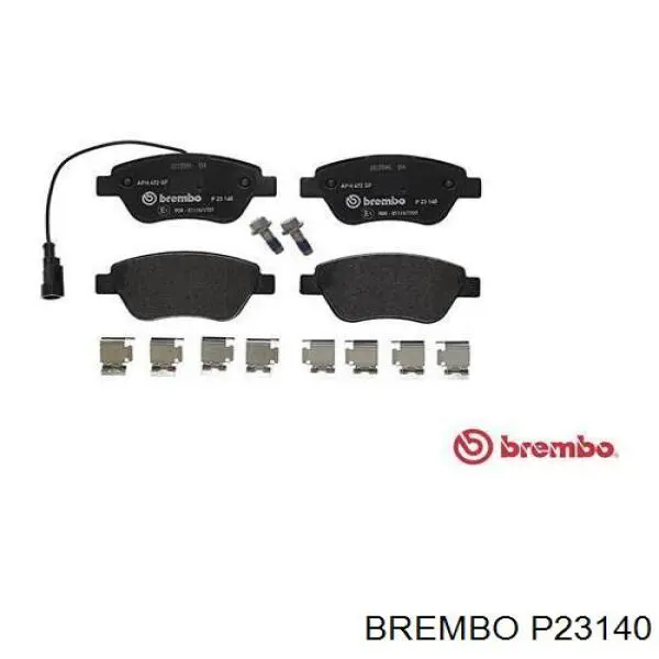 P23140 Brembo колодки тормозные передние дисковые