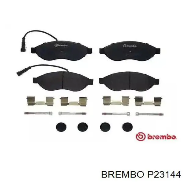 P23144 Brembo колодки тормозные передние дисковые