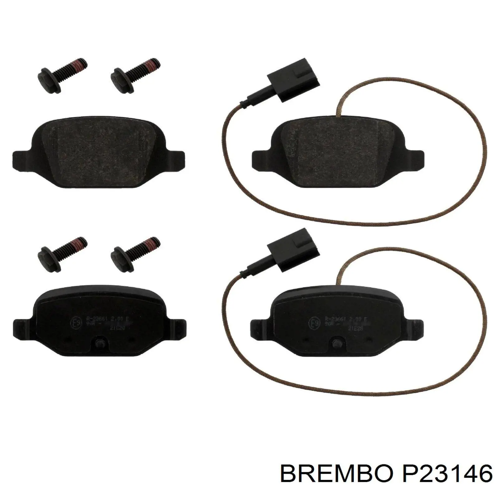 P23146 Brembo колодки тормозные передние дисковые
