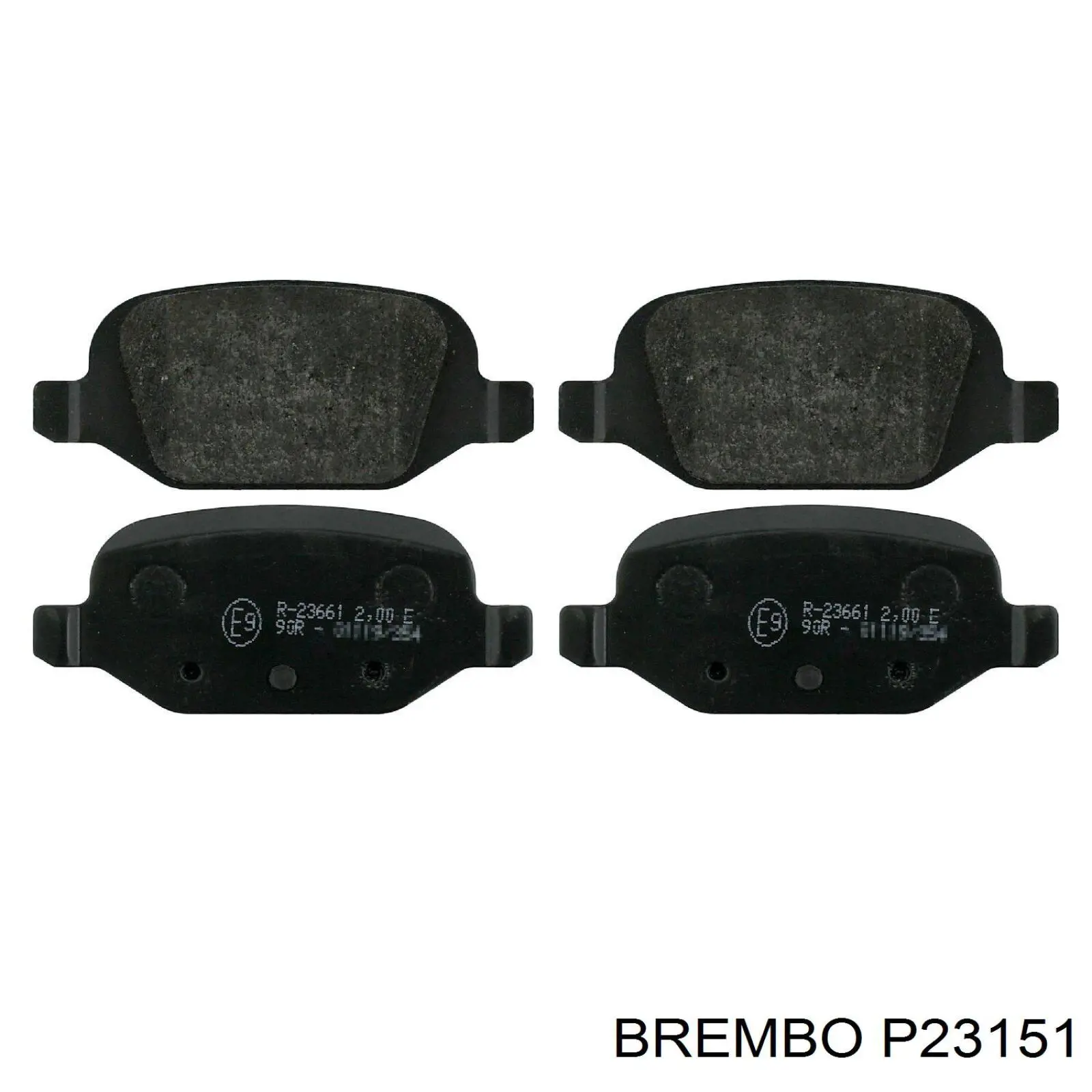 Задние тормозные колодки P23151 Brembo