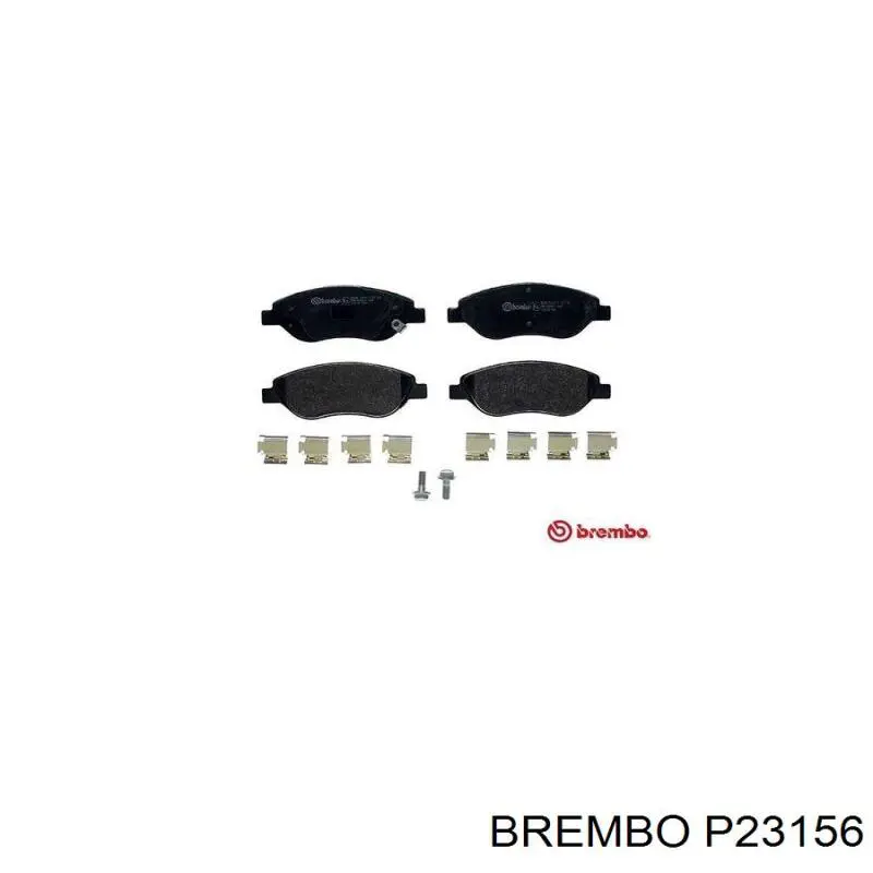 P23156 Brembo Колодки тормозные дисковые комплект