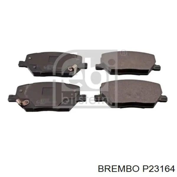 Колодки гальмівні передні, дискові P23164 Brembo