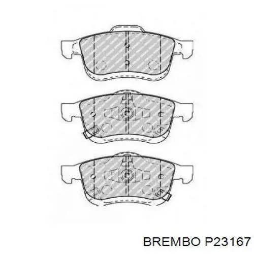 Купить P23167 Brembo Колодки тормозные