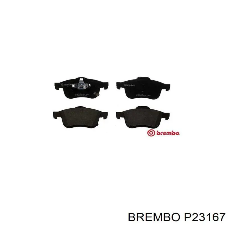 P23167 Brembo sapatas do freio dianteiras de disco