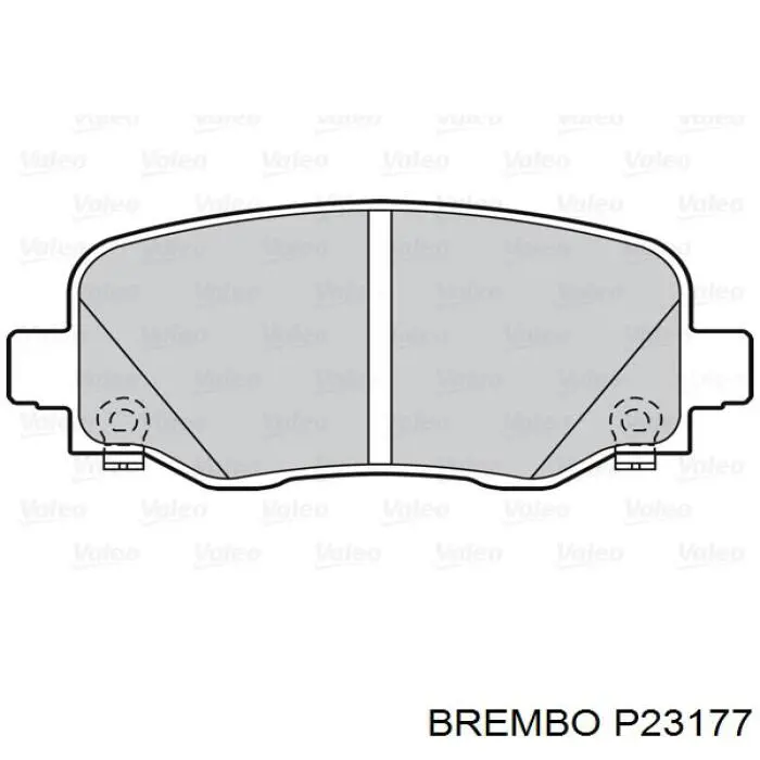 Задние дисковые колодки Brembo P23177