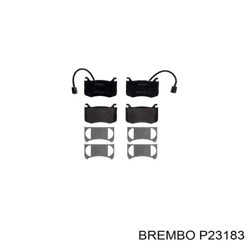 Pastillas de freno delanteras P23183 Brembo