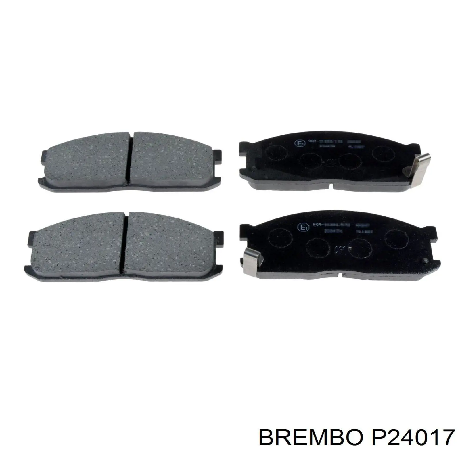 P24017 Brembo колодки тормозные передние дисковые
