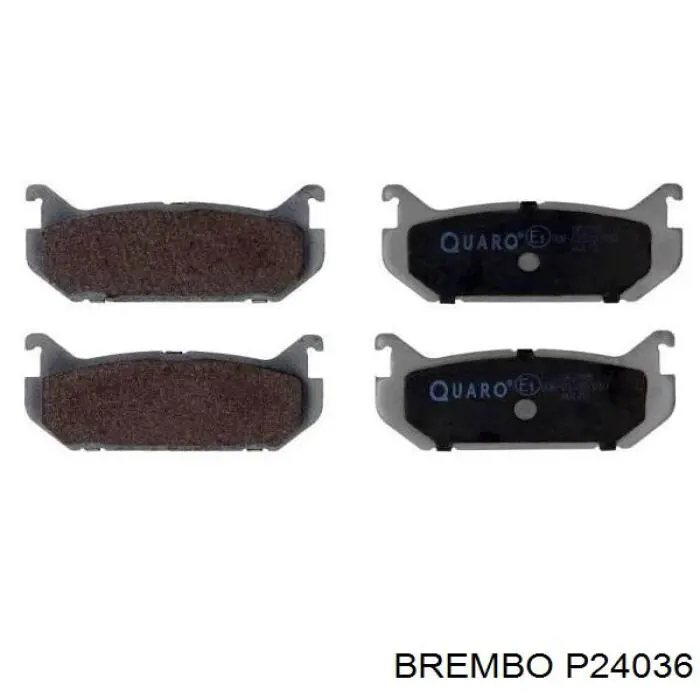 Купить P24036 Brembo Колодки тормозные задние, дисковые