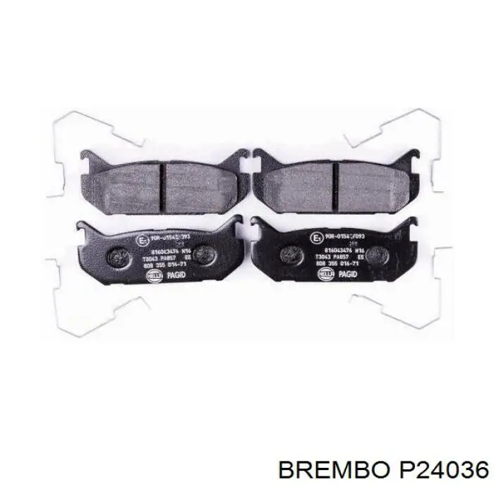 Задние тормозные колодки P24036 Brembo