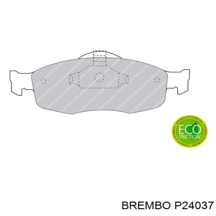 Передние тормозные колодки P24037 Brembo