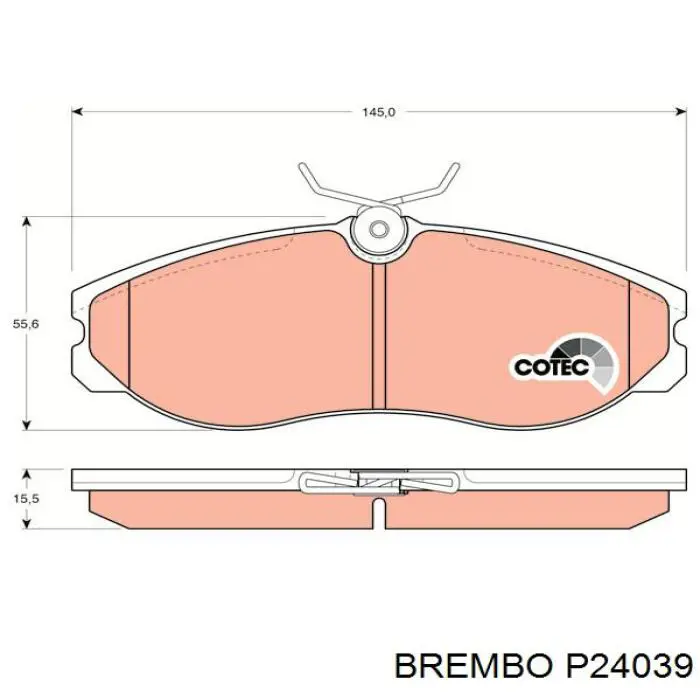Тормозные колодки Brembo P24039