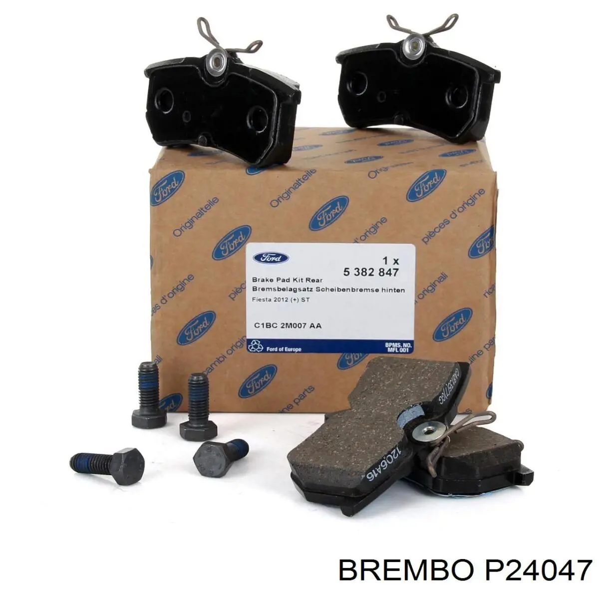 Задние тормозные колодки P24047 Brembo