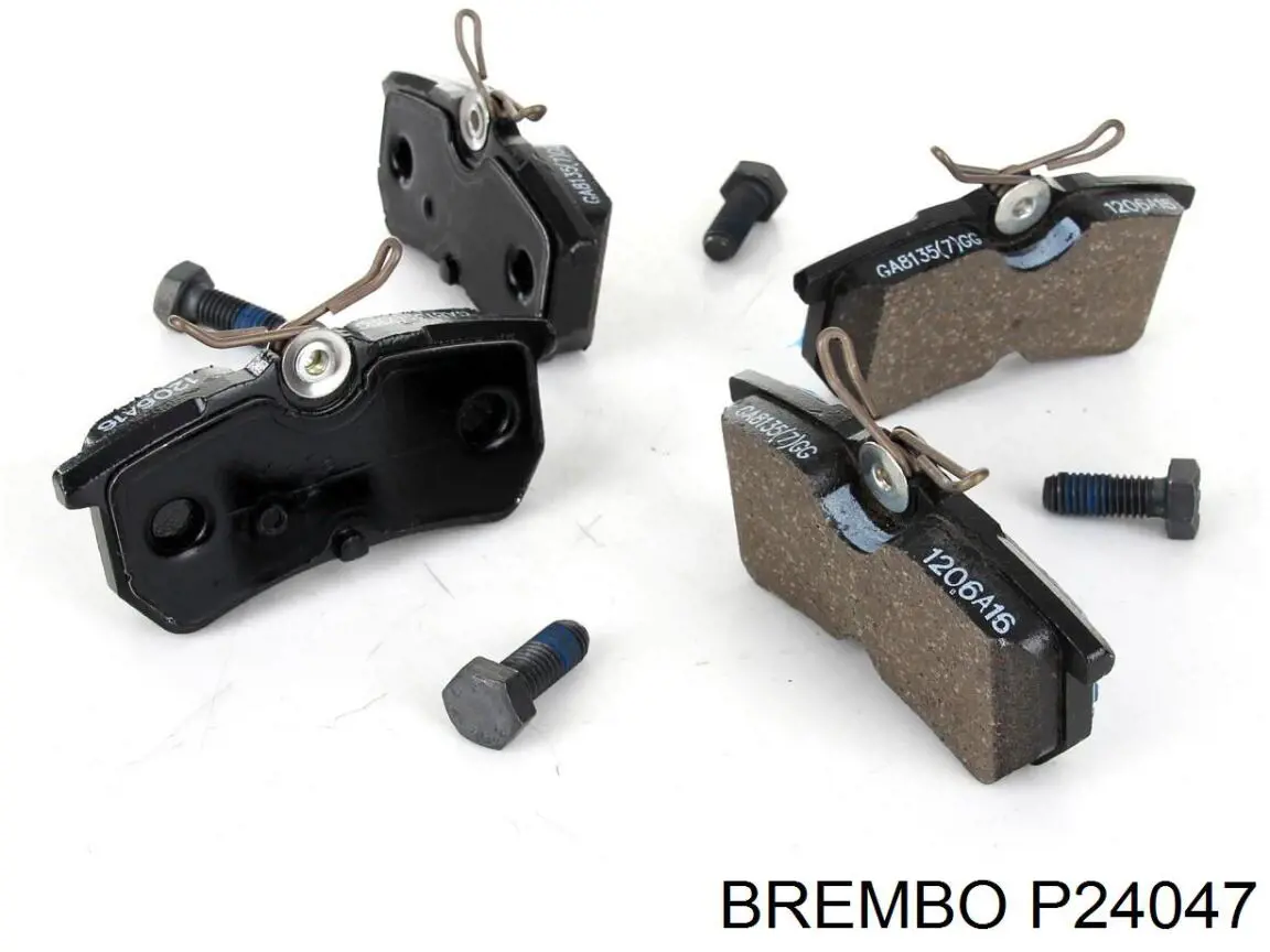 P24047 Brembo Колодки тормозные дисковые комплект