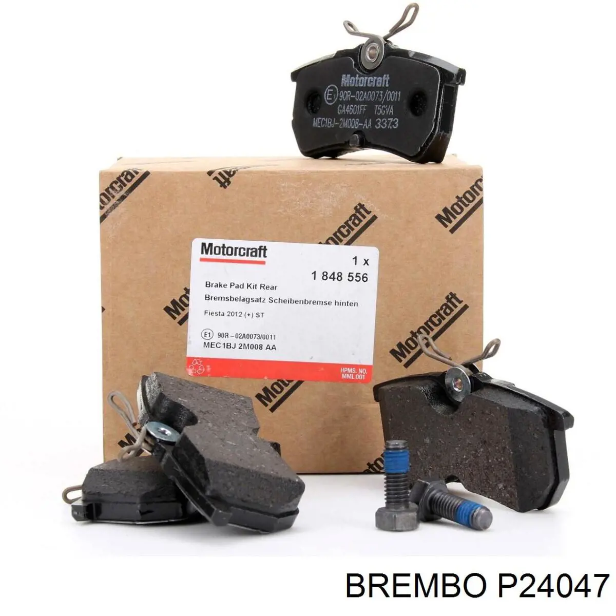 Купить P24047 Brembo Колодки тормозные задние, дисковые