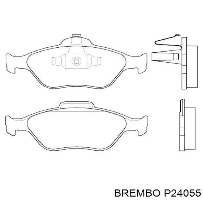 Передние тормозные колодки P24055 Brembo