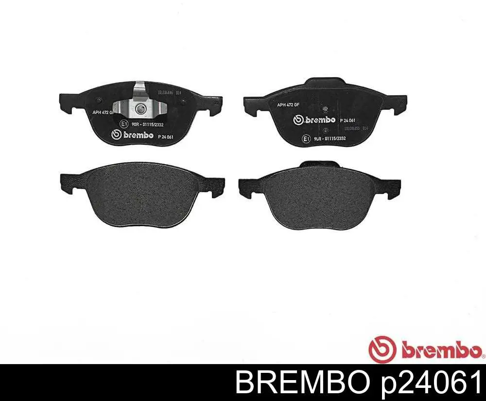 Колодки тормозные передние дисковые Brembo P24061