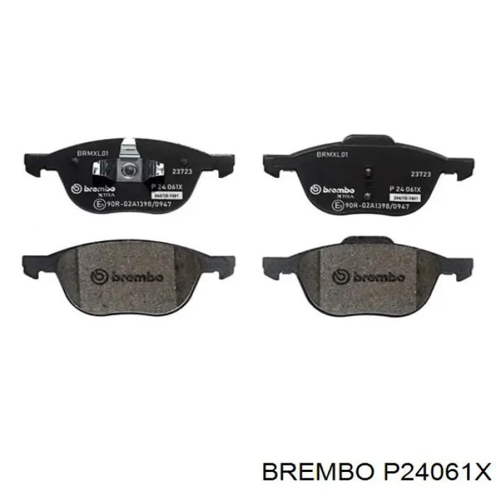 Колодки Brembo P24061X цена, от 24.65 USD