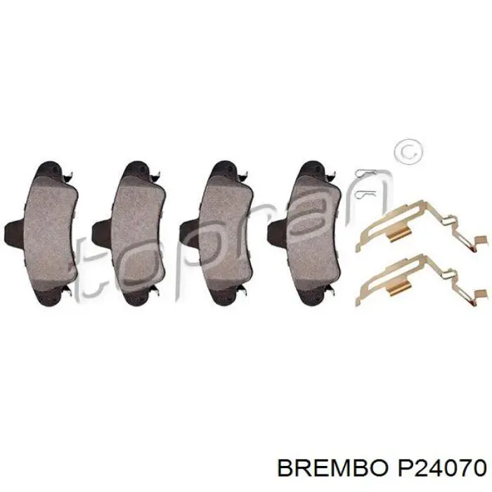 Задние дисковые колодки Brembo P24070