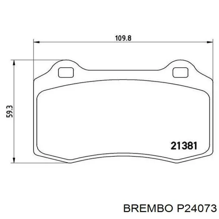 Передние тормозные колодки P24073 Brembo