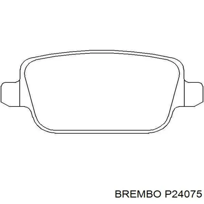 Купить P24075 Brembo Колодки тормозные задние, дисковые