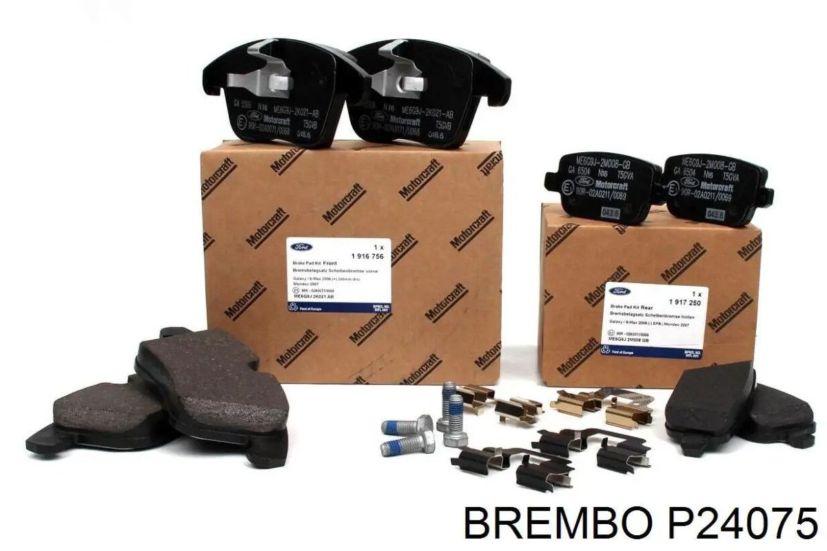 Задние тормозные колодки P24075 Brembo