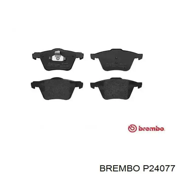 Колодки тормозные передние дисковые Brembo P24077
