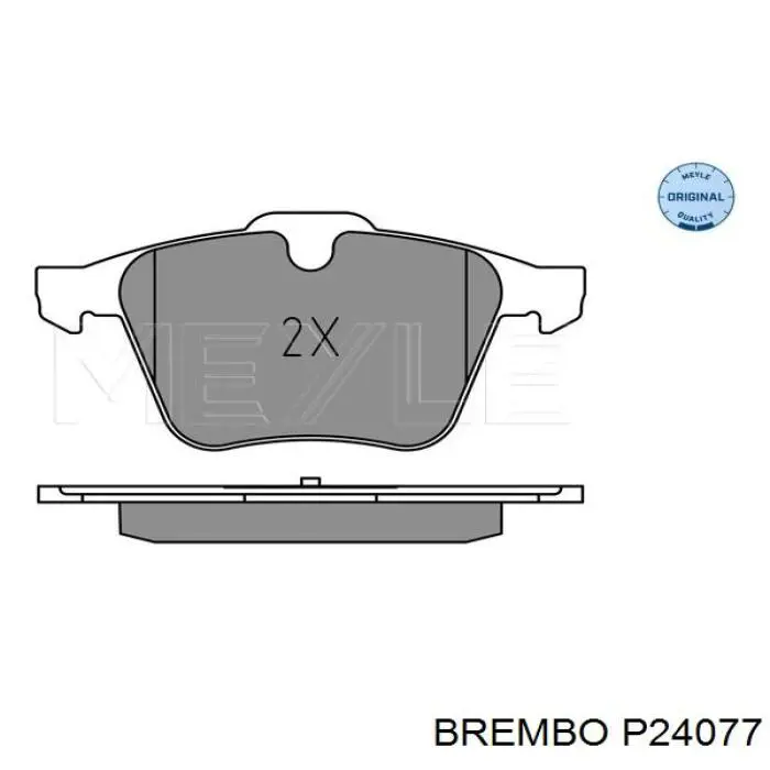 Тормозные колодки Brembo P24077