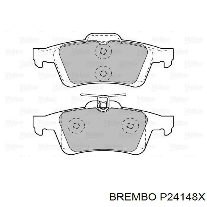 Задние дисковые колодки Brembo P24148X