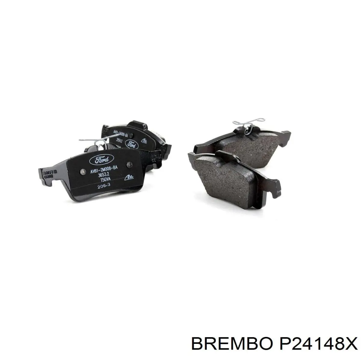 Задние тормозные колодки P24148X Brembo