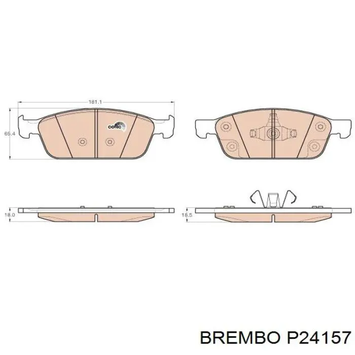 Колодки Brembo P24157 цена, от 34.52 USD
