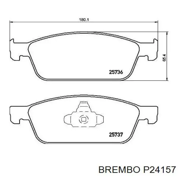 Передние тормозные колодки P24157 Brembo