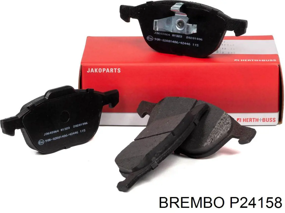 P24158 Brembo колодки тормозные передние дисковые