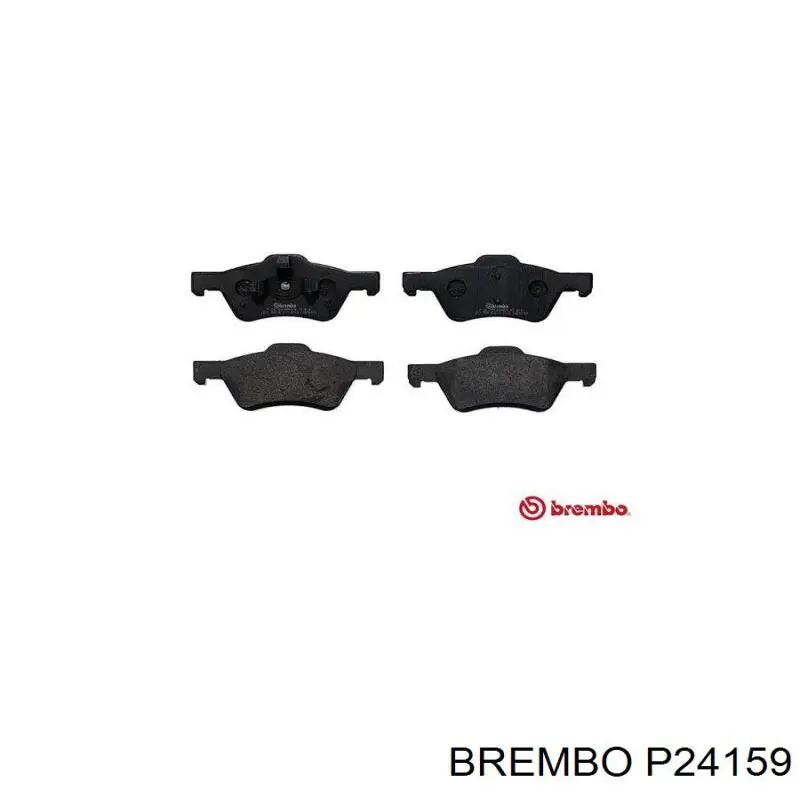 P24159 Brembo колодки тормозные передние дисковые