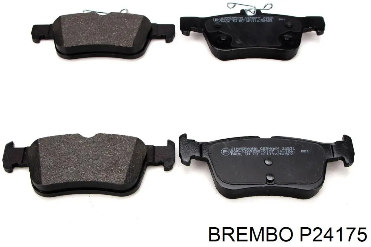 Задние тормозные колодки P24175 Brembo