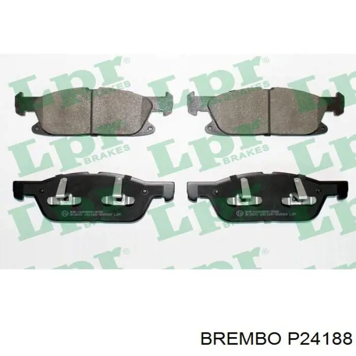 P24188 Brembo Колодки передние