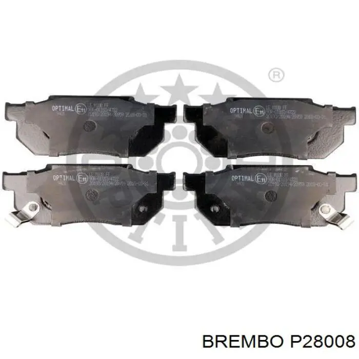 P 28 008 Brembo передние тормозные колодки