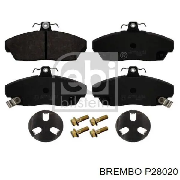 Купить P28020 Brembo Колодки тормозные