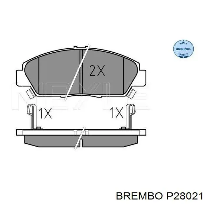 Колодки Brembo P28021 цена, от 20.38 USD
