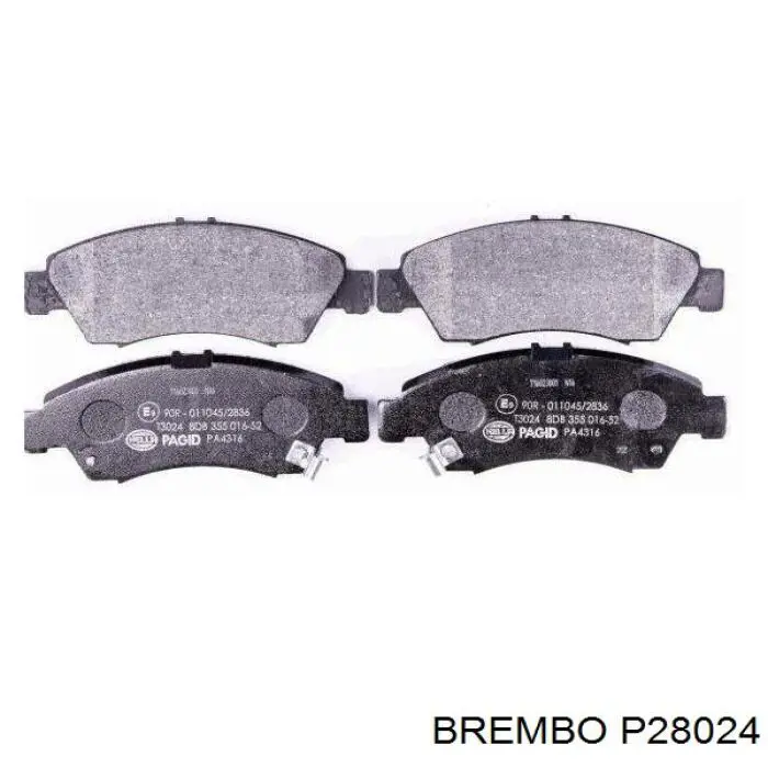 Купить P28024 Brembo Колодки тормозные